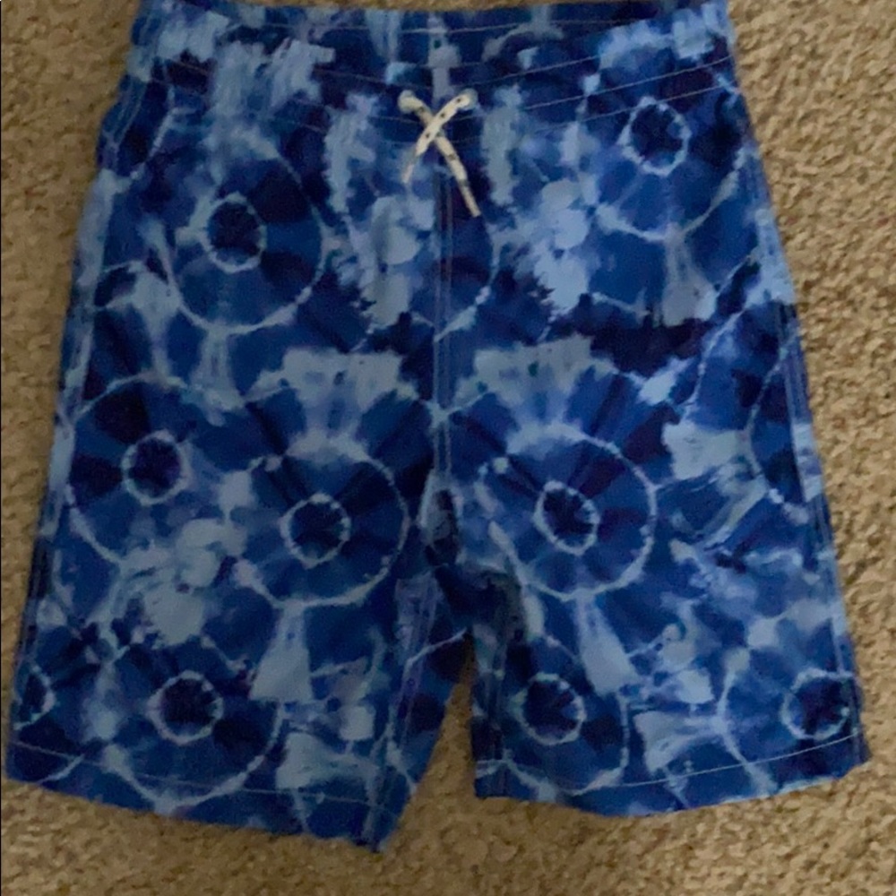 Old Navy boys tie dye swim trunks